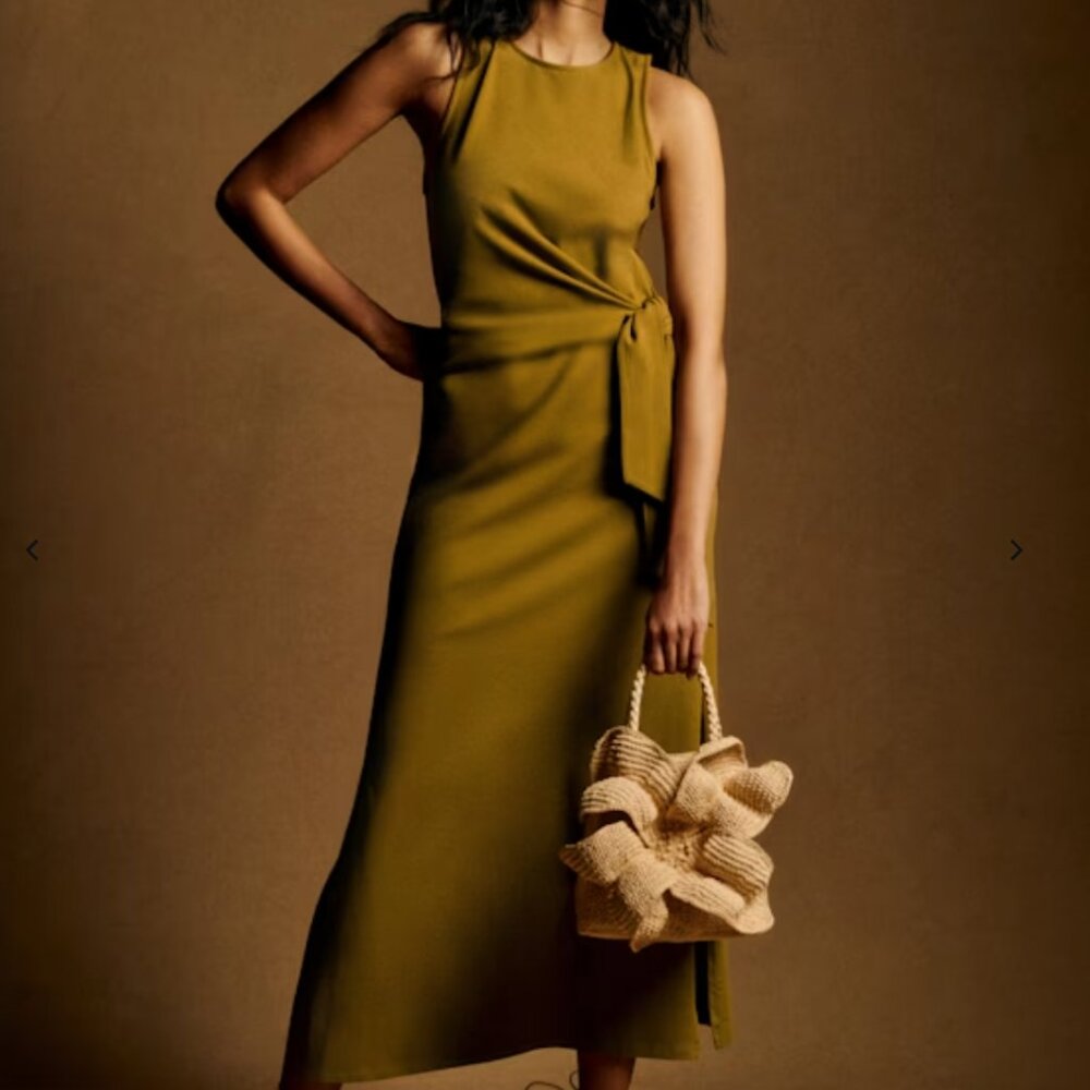 Sezane Olive Green Sleeveless Maxi Dress - Picture 6 of 6